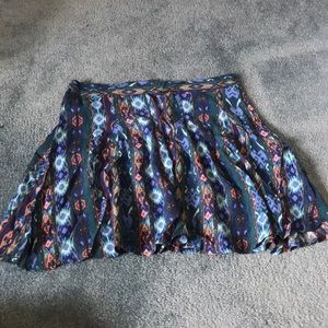 Blue Pattern Skirt